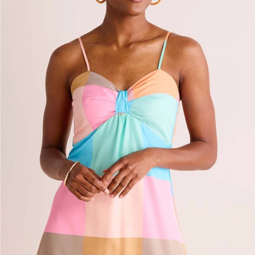 Colorful Spaghetti Strap Dress